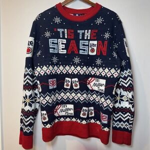 Miller Lite Sz‎ M Ugly Christmas Sweater Collector Item Rare Tis The Season Beer